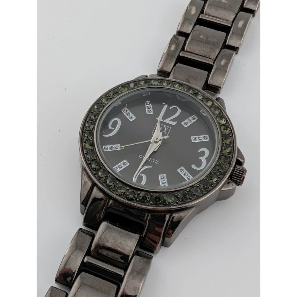 NY&C Watch Women 32mm Case Gunmetal Tone 7.25